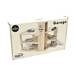 Norev G43010 Holzgarage Mit 3 Ebenen Inkl. VW Golf 1:43 Parkhaus -Le Toy Van Geschäft G43010 4 Holzgarage