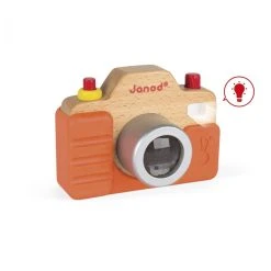Janod J05335 Kamera Mit Licht Und Sound Holz