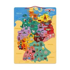 Janod J05477 Magnetische Landkarte "Deutschland" Holz -Le Toy Van Geschäft J05477 1 Landkarte Deutschland