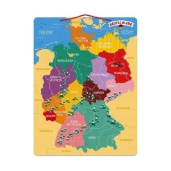 Janod J05477 Magnetische Landkarte "Deutschland" Holz -Le Toy Van Geschäft J05477 2 Landkarte Deutschland