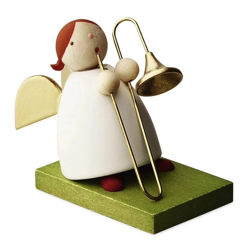 Günter Reichel N.405.1.1 "Big Band" Schutzengel Mit Posaune Erzgebirge 3 Günter Reichel N.405.1.1 "Big Band" Schutzengel Mit Posaune Erzgebirge