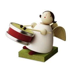 Günter Reichel N.405.3.1 "Big Band" Schutzengel Mit Trommel Erzgebirge