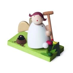 Günter Reichel N.417.6.0 Schutzengel Mit Spaten Erzgebirge