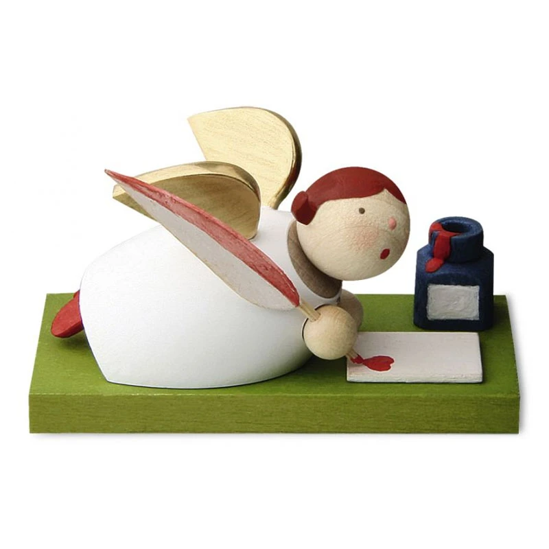 Günter Reichel N.418.1.0 Schutzengel Mit Brief Schreibend Erzgebirge 3 Günter Reichel N.418.1.0 Schutzengel Mit Brief Schreibend Erzgebirge