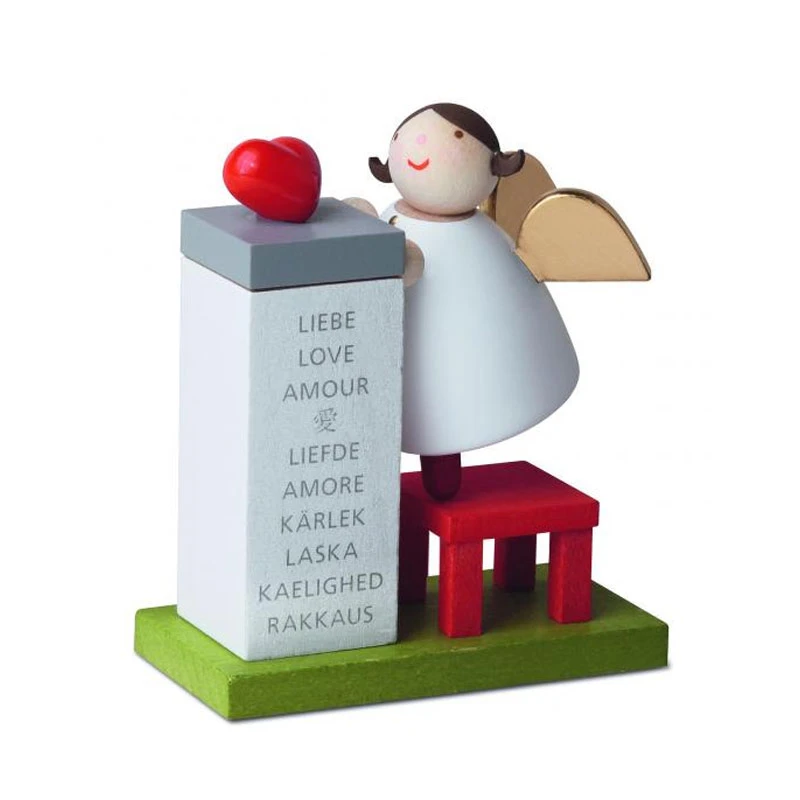 Günter Reichel N.419.4.0 Schutzengel Mit Herz Auf Podest Erzgebirge Holz 3 Günter Reichel N.419.4.0 Schutzengel Mit Herz Auf Podest Erzgebirge Holz