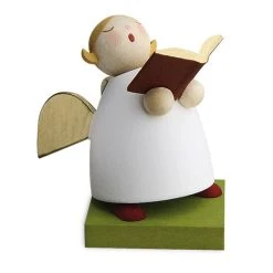 Günter Reichel N.436.0.0 Schutzengel Mit Buch, Singend Erzgebirge Holz