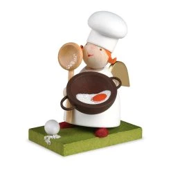 Günter Reichel N.440.0.0 Schutzengel Mit Kochlöffel Erzgebirge