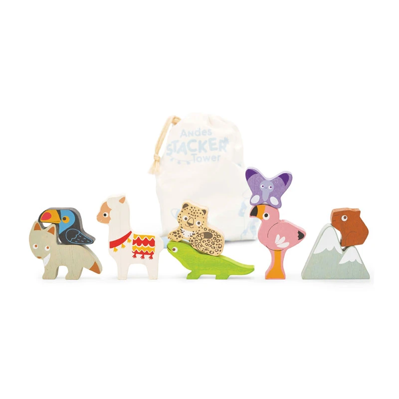 Le Toy Van PL113 Stapelspiel "Anden Tiere" Holz 4 Le Toy Van PL113 Stapelspiel "Anden Tiere" Holz – Bild 2
