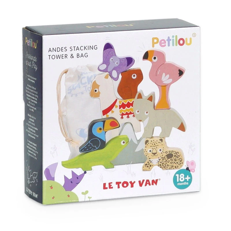 Le Toy Van PL113 Stapelspiel "Anden Tiere" Holz 5 Le Toy Van PL113 Stapelspiel "Anden Tiere" Holz – Bild 3