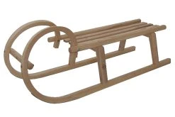 Erzgebirge ST-01-003 Hörnerschlitten Schlitten Holz 100 Cm Handarbeit Aus Dem Erzgebirge