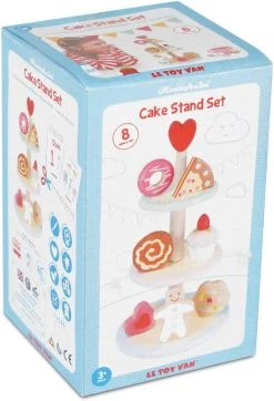 Le Toy Van TV283 Honeybake Kuchen Etagere Mit 7 Törtchen Holz -Le Toy Van Geschäft TV283 NEU 4