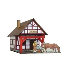 Walachia W38 "Fachwerk Schmiede" Modellbaukasten 1:32 Holz