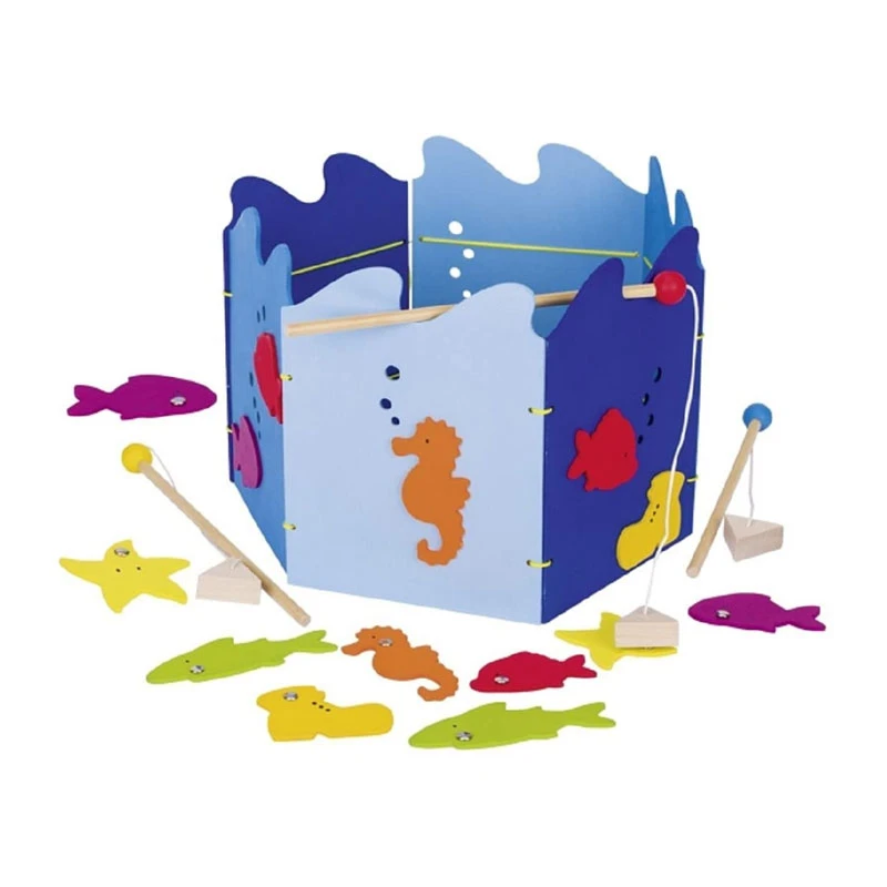 Goki WG600 Angelspiel 19-teilig Holz 3 Goki WG600 Angelspiel 19-teilig Holz