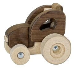 Goki 55911 Kleiner Traktor Naturholz Holz Ab 2 Jahre Geeignet