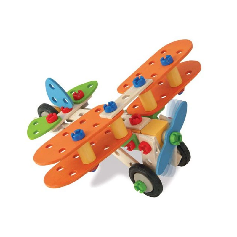 Eichhorn 39031 Constructor "Doppeldecker" 85-tlg. Holzbaukasten 4 Eichhorn 39031 Constructor "Doppeldecker" 85-tlg. Holzbaukasten – Bild 2