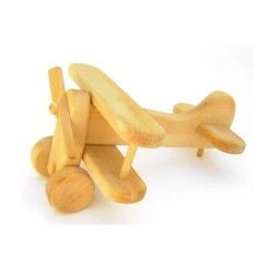 Estia 60403 Doppeldecker Flugzeug 25x20 Cm Naturholz