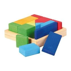 Glückskäfer 523343 Baukasten "Quadrat - Formen-Mix" Holz