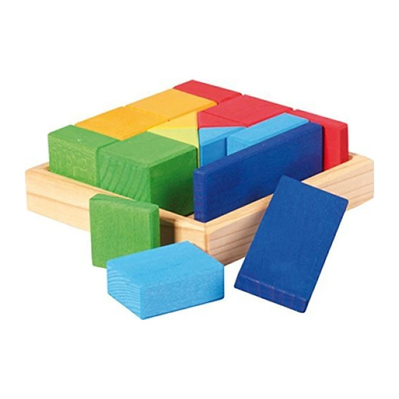 Glückskäfer 523343 Baukasten "Quadrat - Formen-Mix" Holz 3 Glückskäfer 523343 Baukasten "Quadrat - Formen-Mix" Holz