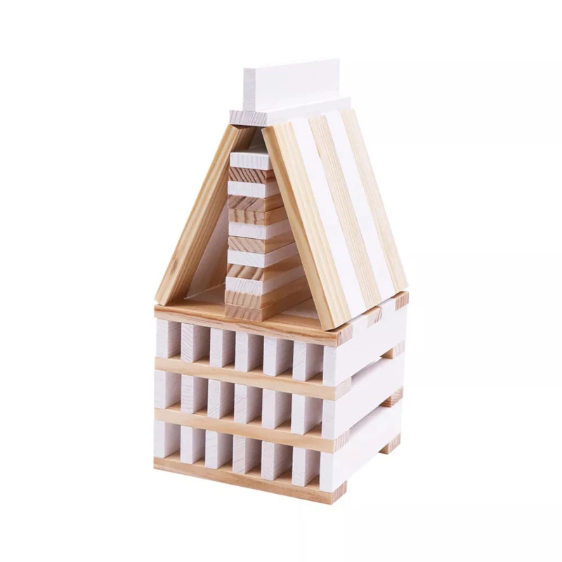 KAPLA-Holzplättchen 40er Box Weiss Pinienholz Bausteine 4 KAPLA-Holzplättchen 40er Box Weiss Pinienholz Bausteine – Bild 2