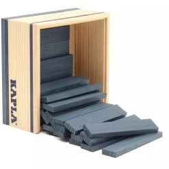 KAPLA-Holzplättchen 40er Box Dunkelblau Pinienholz Bausteine Baukasten -Le Toy Van Geschäft kapla 40er dunkelblau 1