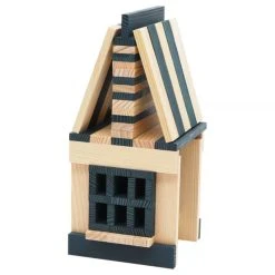 KAPLA-Holzplättchen 40er Box Dunkelblau Pinienholz Bausteine Baukasten -Le Toy Van Geschäft kapla 40er dunkelblau 3