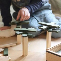 KAPLA-Holzplättchen 40er Box Grün Pinienholz Bausteine -Le Toy Van Geschäft kapla 40er gruen 3