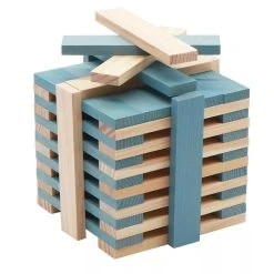 KAPLA-Holzplättchen 40er Box Hellblau Pinienholz Bausteine -Le Toy Van Geschäft kapla 40er hellblau 2