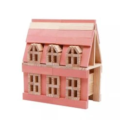 KAPLA-Holzplättchen 40er Box Rosa Pinienholz Bausteine -Le Toy Van Geschäft kapla 40er rosa 2