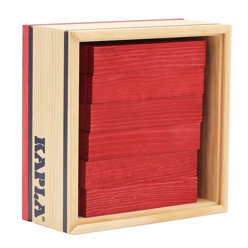 KAPLA-Holzplättchen 40er Box Rot Pinienholz Bausteine 3 KAPLA-Holzplättchen 40er Box Rot Pinienholz Bausteine