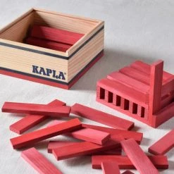 KAPLA-Holzplättchen 40er Box Rot Pinienholz Bausteine 10 KAPLA-Holzplättchen 40er Box Rot Pinienholz Bausteine -Le Toy Van Geschäft kapla 40er rot 2