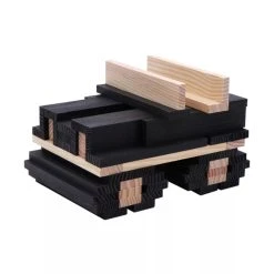 KAPLA-Holzplättchen 40er Box Schwarz Pinienholz Bausteine -Le Toy Van Geschäft kapla 40er schwarz 2