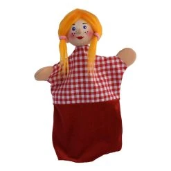 Kersa 60225 Handpuppe "Gretel Gretchen" Für Puppentheater Holzkopf
