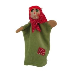 Kersa 60260 Handpuppe "Hexe" Für Puppentheater Holzkopf