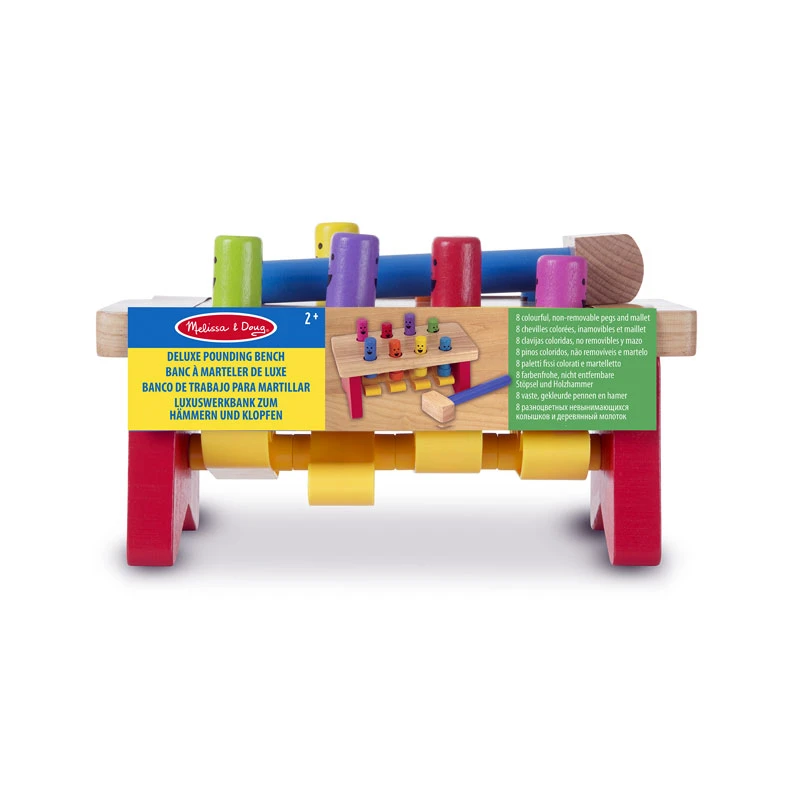 Melissa & Doug 14490 Klopfbank Mit Hammer Motorikspielzeug 5 Melissa & Doug 14490 Klopfbank Mit Hammer Motorikspielzeug – Bild 3