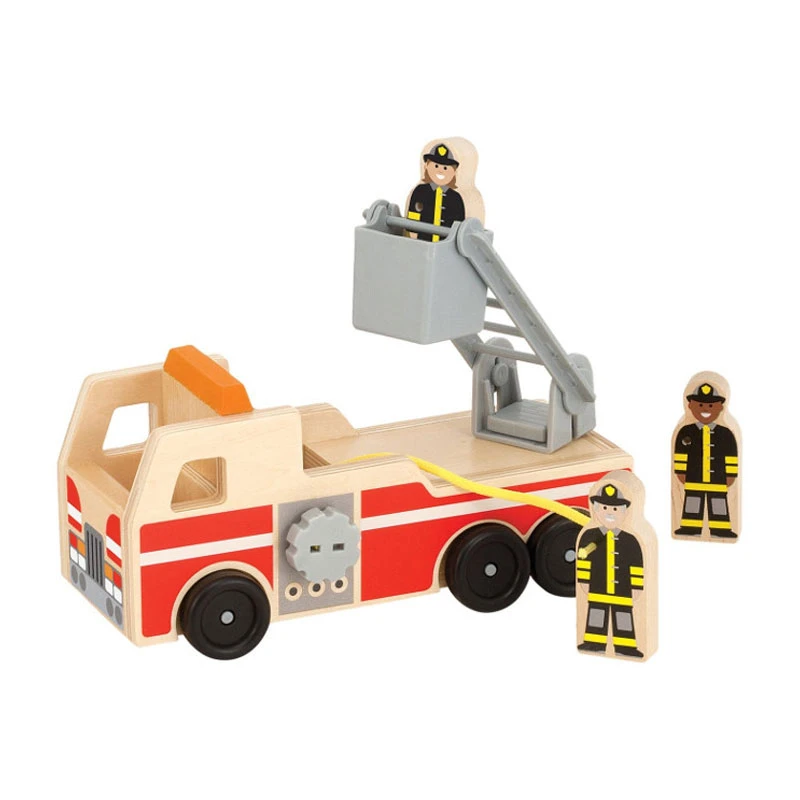 Melissa & Doug 19391 Feuerwehrfahrzeug Holz 3 Melissa & Doug 19391 Feuerwehrfahrzeug Holz