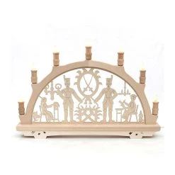 Sigro 720900 Schwibbogen "Bergleute" Holz